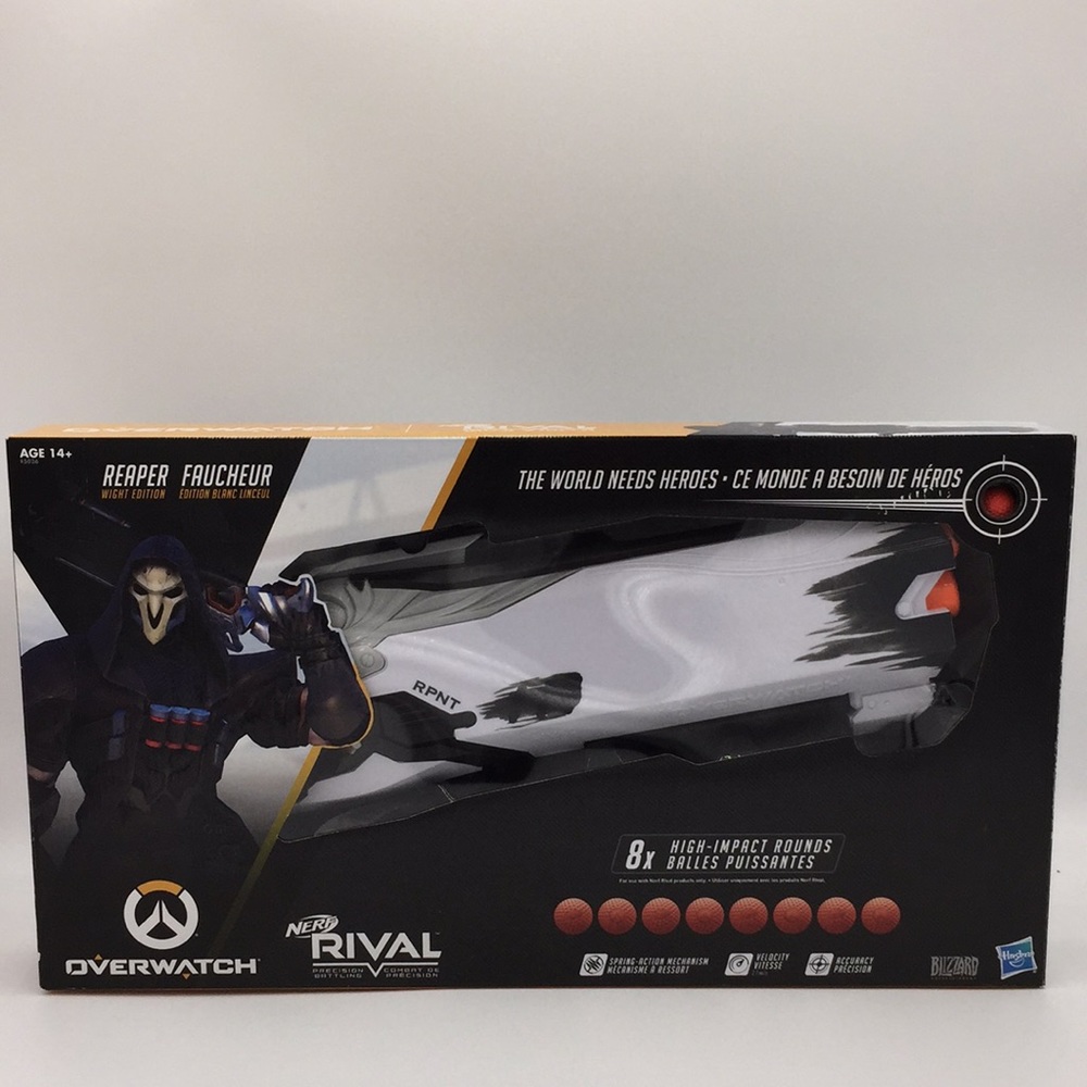Overwatch Nerf Rival Reaper Wight Edition Ball Blaster Hasbro